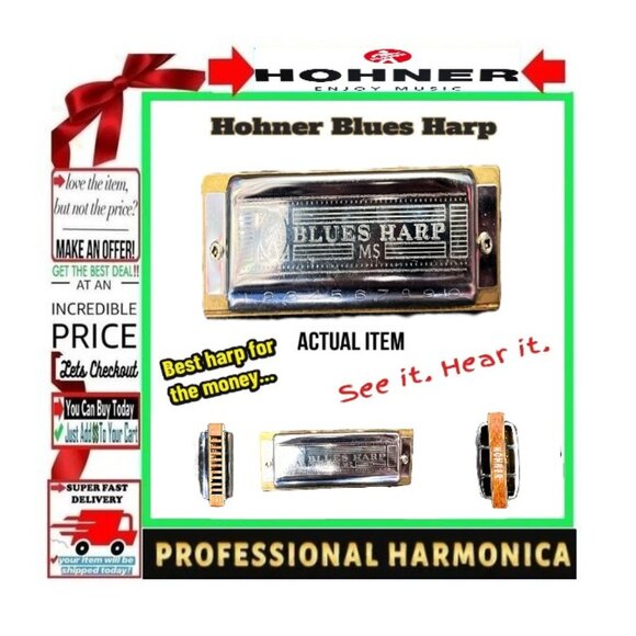 🛑 HOHNER Chromatic ➕🆒 HARMONICA Blues Harp Organ Professional Tones💸BUY NOW‼️ - Picture 3 of 16